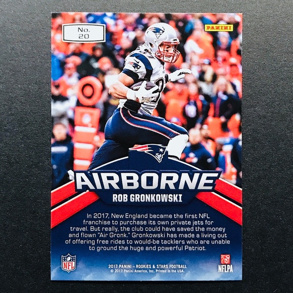 Rob Gronkowski - 2017 Rookies and Stars Airborne #20 - Picture 2 of 2